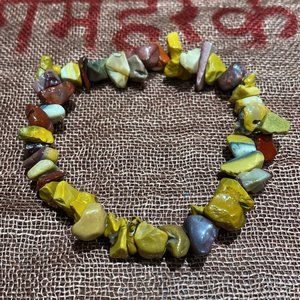Mookaite Chips Stretch Bracelet